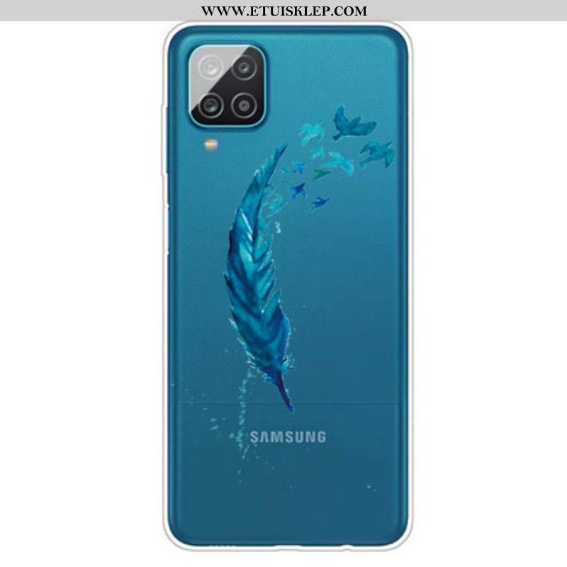 Etui do Samsung Galaxy M12 / A12 Piękne Piórko